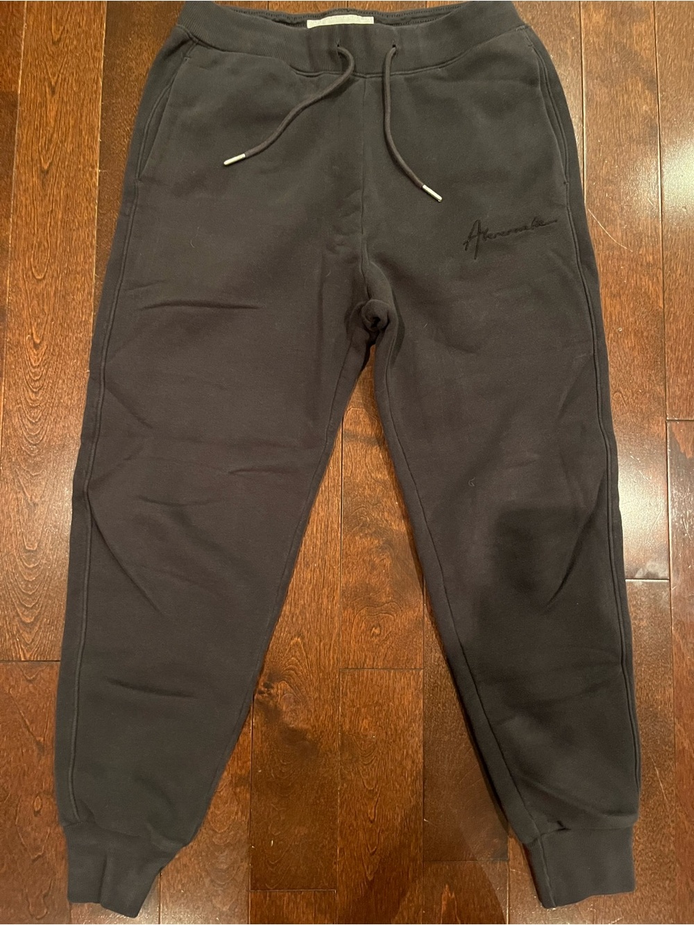 Abercrombie & Fitch Black Soft A&F Fleece Waistband Sweatpants